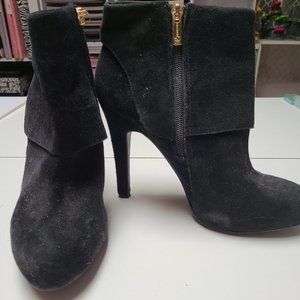 Jessica Simpson Addey Black Suede Booties 9M
